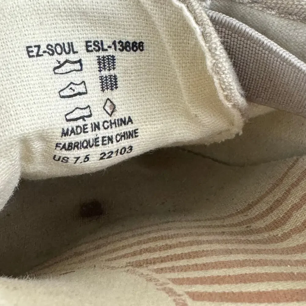 Taos Shoes Womens 7.5 EZ Soul Sneakers Slip On Canvas Comfort Arch Support Read - Picture 11 of 11